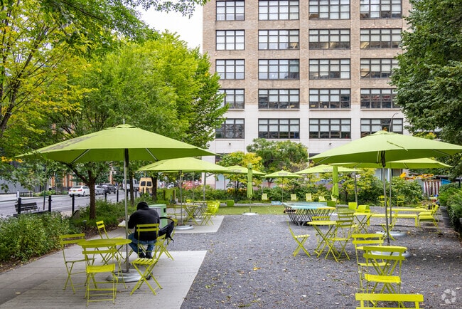 Freeman Plaza is a great place to get away from it all.