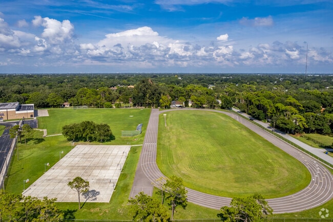 The Osceola Middle School has a basketball court and a huge track & field in Lake Seminole, FL.