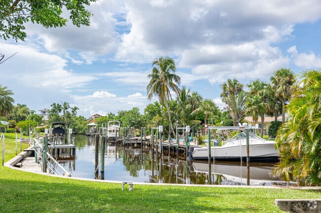 Many homes in Iona have backyard docks and boating access to waterways connecting to the river.