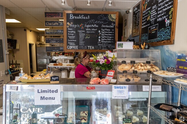 The Bakeshop in Rimmon Heights offers baked goods. breakfast and lunch items.