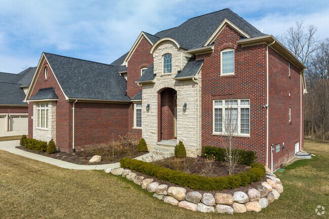 The Woodside Village subdivision of Shelby Township has large homes.