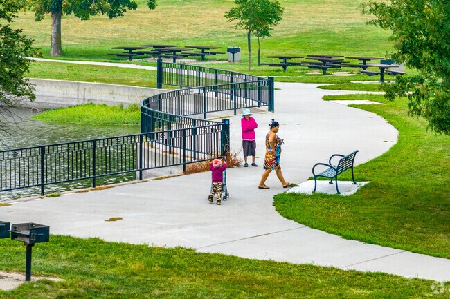 Neighbors young and old take advantage of all that Fontenelle Park has to offer.