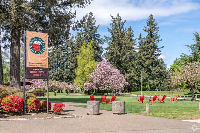 Enjoy a game of golf or lunch at Rose City Park's Golf Course.