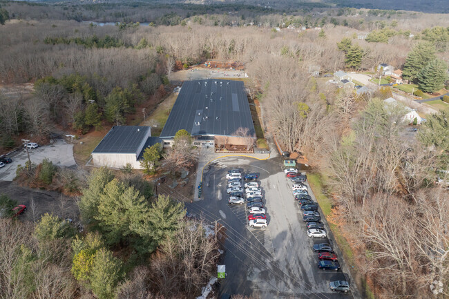 Aerial view at Blackrock Elementary School in Coventry, RI.