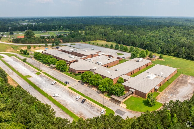 The T.G. Scott Elementary School located in Forsyth, GA and serves residents in the nearby Bolingbroke neighborhood.