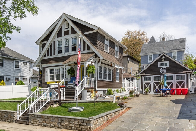 A famous colonial on Neil Dow Ave from the 1920s called The Westerleigh House.