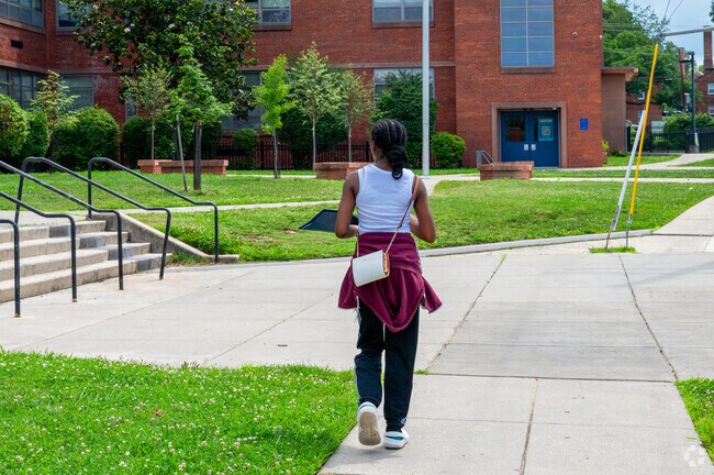 Students at Sousa Middle School can walk for convenience.