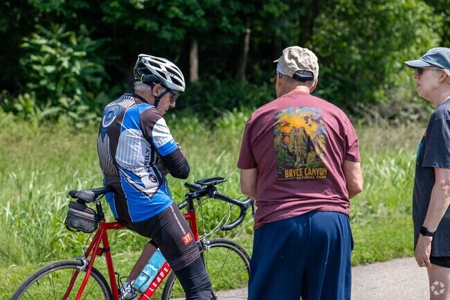 Sawyer's Mill residents can enjoy a bike ride along the Great Miami River Trail.