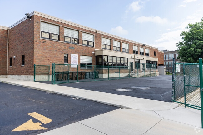 Main entrance to Sharpsburg Primary School in the Norwood neighborhood.