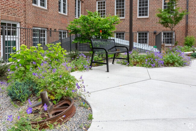 Southwest Early College Charter School has a calming outdoor area.