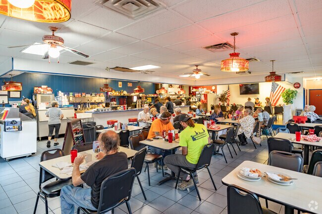 Old Silk Stocking residents enjoy breakfast and lunch at Mega J's Cafe.