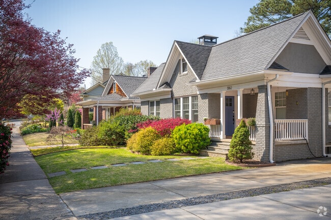 Rows of bungalow style homes line the beautiful streets of Morningside.