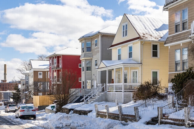 A wide variety of styles make up the housing in Beacon Brightly.