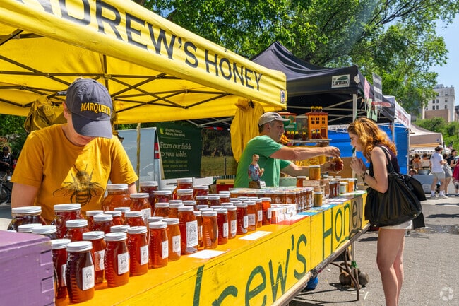 Union Square Farmers Market is the perfect place to restock your honey supply.