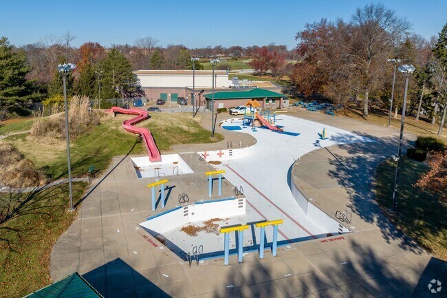 St. Vincent Park in Uplands Park has an outdoor pool open during the warmer months.