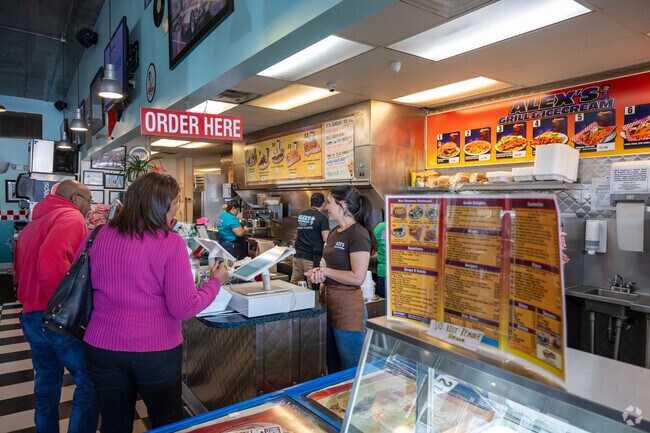 Residents enjoy a salty or sweet treat at Alex's Grill & Ice Cream.