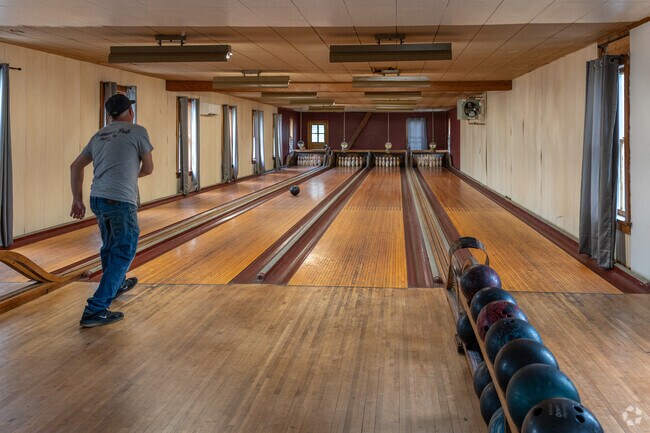 Shohola’s Rohman’s Pub has a classic bowling alley for residents.