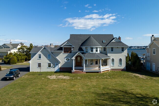 Many homes in Oceanport offer large front and backyards.