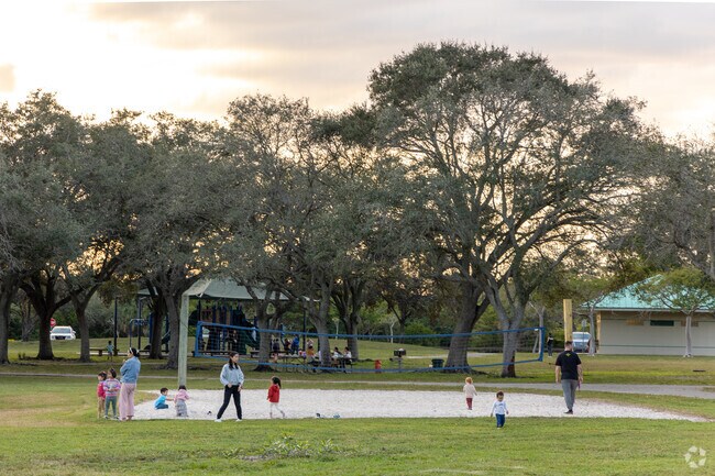 Sunset watching in the park is very popular in Pembroke Shores.