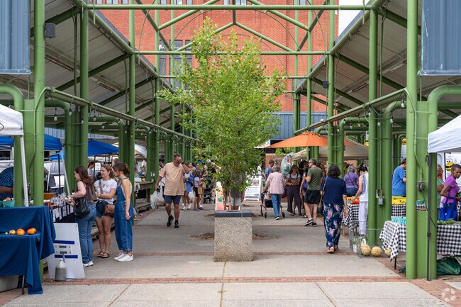The Lynchburg Community Market is a great spot for Dearington residents to grab groceries.