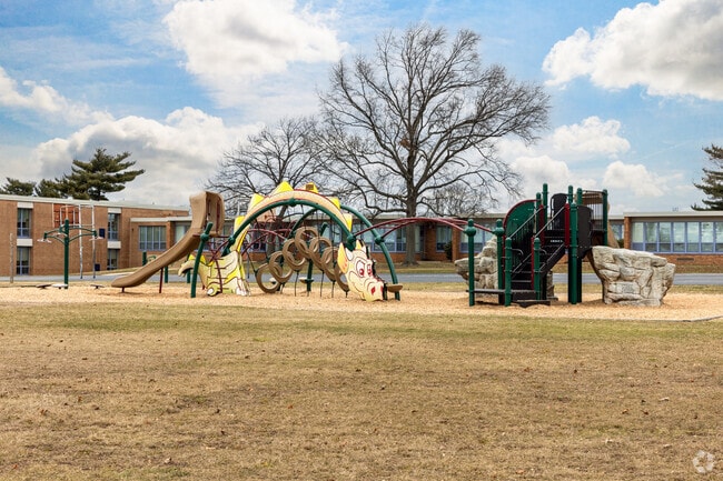 There is a playground for recess at Walt Disney Elementary School.