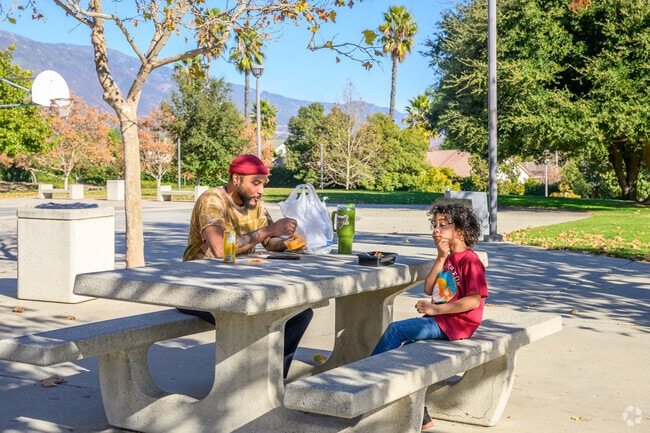 There are several parks and green spaces and places to hike in Upland.