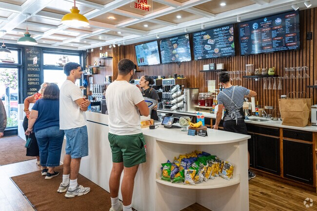 Visit Muddy Waters Cafe in Downtown New London, CT, for coffee or a meal.