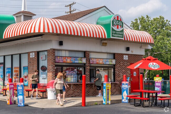 Residents of Birdsboro head to Rita's for a cool treat on hot summer days.