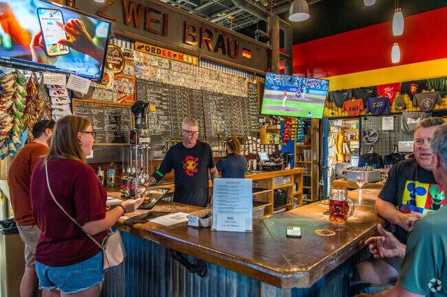 Zwei Brewing Co. offers a great selection of beers on tap nearby Mission Hills.