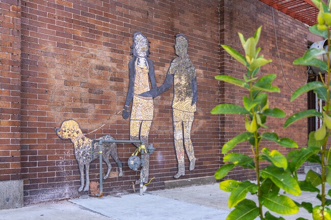 A mosaic that catches your eye as you walk down Harford Rd, just east of Christopher.