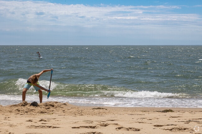 There's always time to dig at Mashpee Town Beach in New Seabury-Popponesset Island.