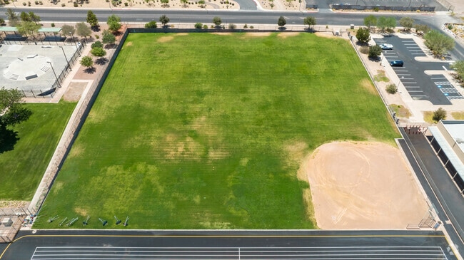 View of the Robert L Taylor Elementary School baseball field.