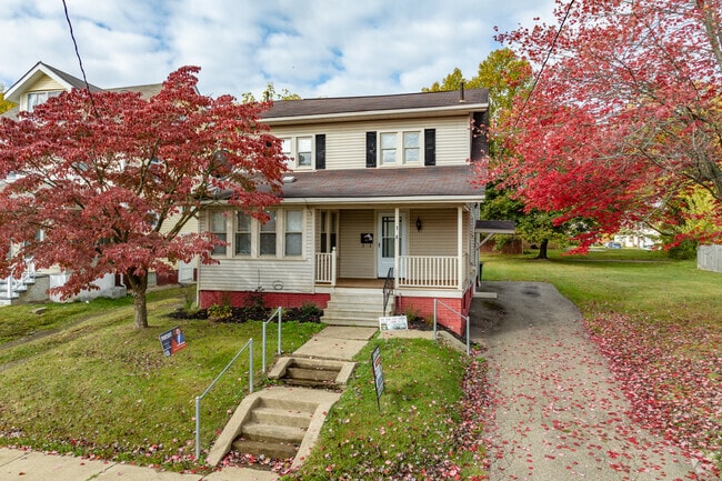 Colonial style homes stand out in Gibbs.