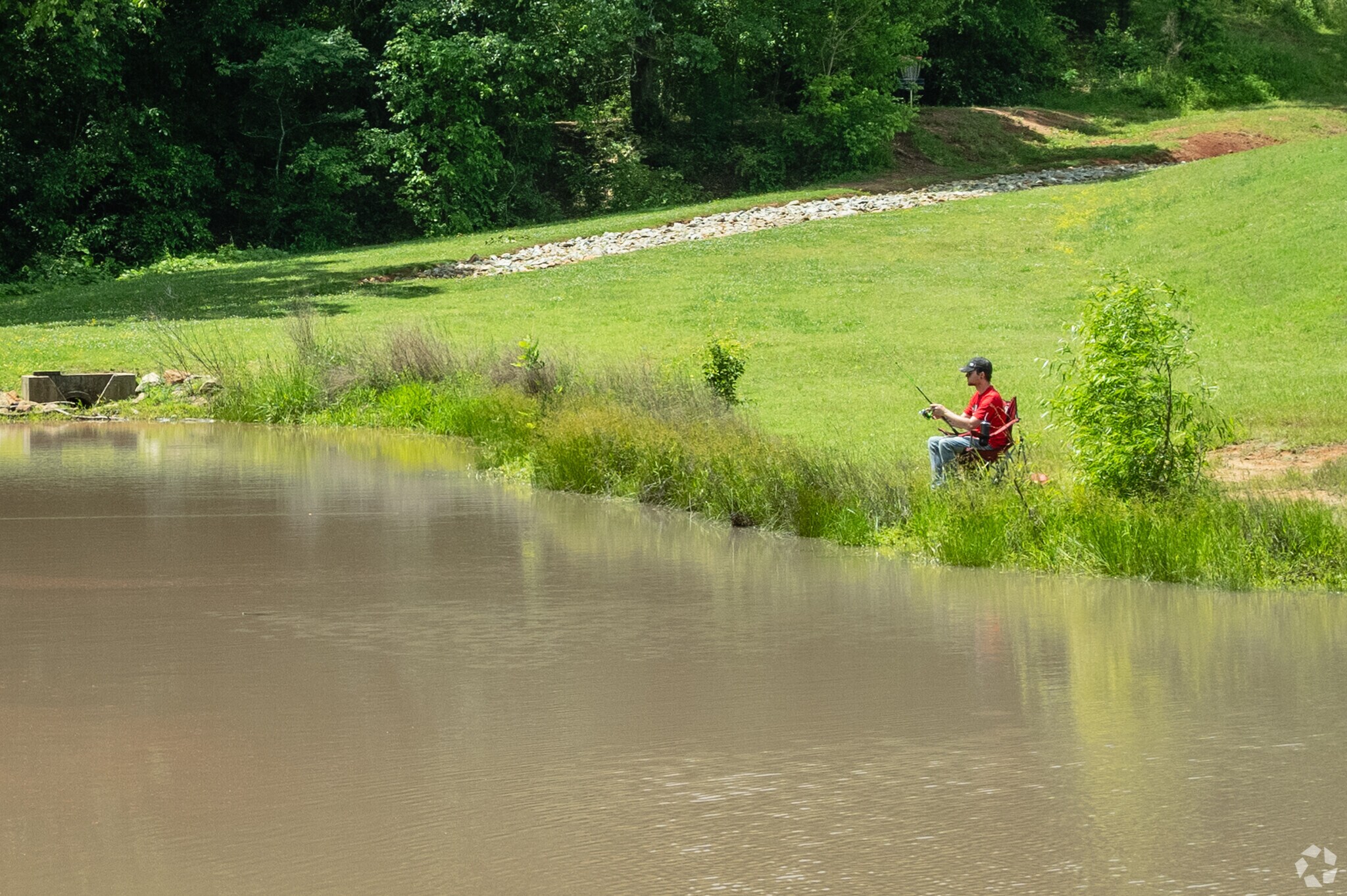 Fishing is a popular pastime at Dolly Cooper Park.