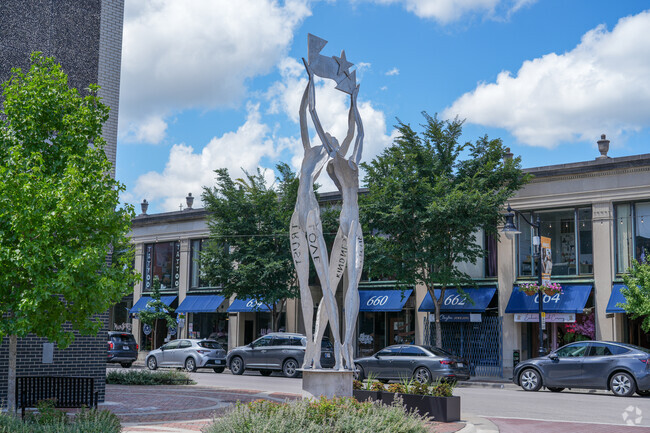 Art structures can be found throughout Lincoln.