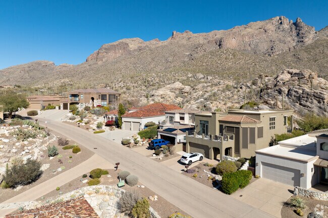 Contemporary homes set deep in the Catalina Foothills are priced at a minimum starting price of over a million dollars.
