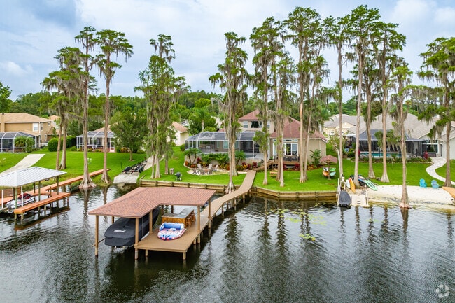 Lake life in Odessa is highly sought after for weekends fishing on the dock and evening bonfires