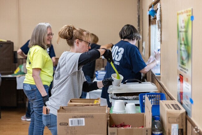 Wilkins Township VFD Fish Fry serves mac and cheese as a popular side.