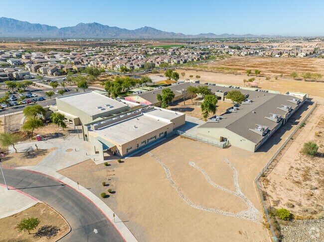Tuscano Elementary School has the Estrella Mountains as background.