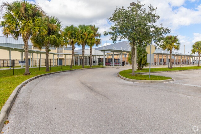 Indiantown Middle School has a dropoff and pickup zone to use.