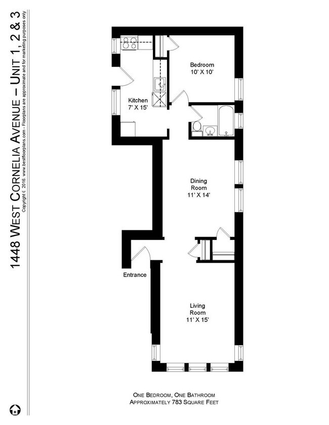 1448 W Cornelia Ave unit 2, Chicago, IL 60657 - photo 6