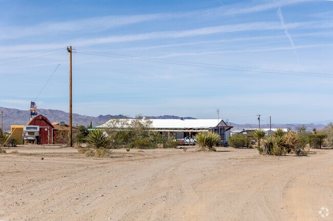 A ranch-style home with mountain views reflects the rural charm of Dolan Springs