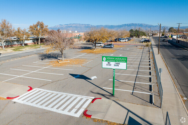 John Adams Middle School sign in Ladera Heights.