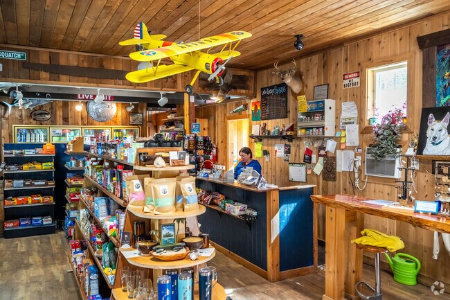 Check out the old charm at The Cove, the only convenience store in Lake Roesiger.