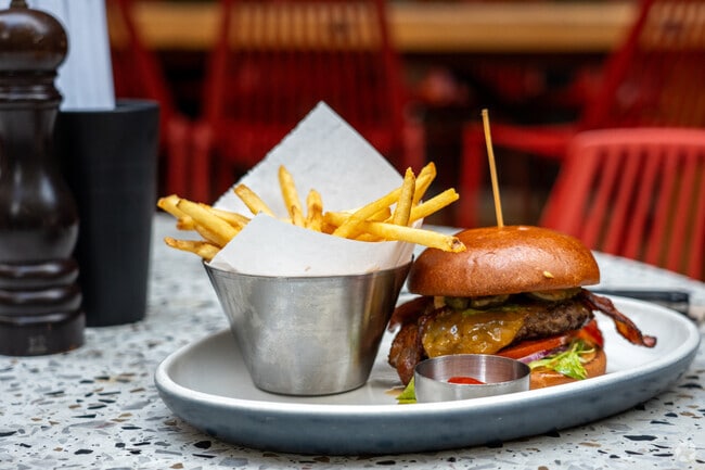 Head over to Bellevue Place for delicious eats at Joey's restaurant.