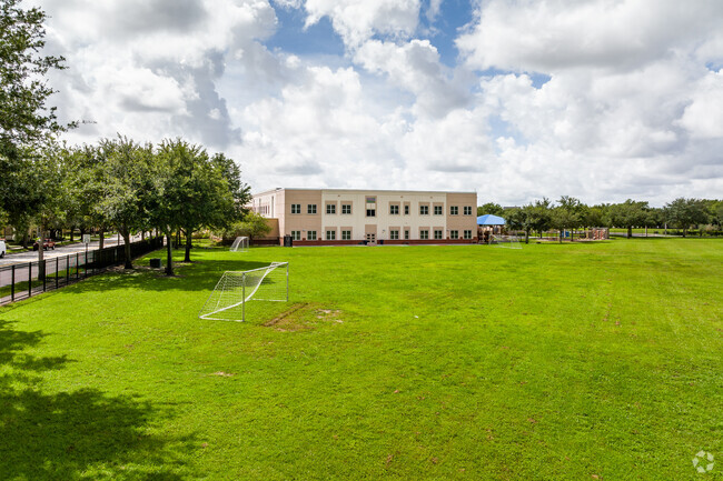 Students can play on the field at Baldwin Park Elementary School.