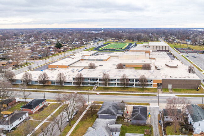 Griffith Middle School has two stories.