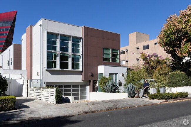 West Hollywood boasts sleek, contemporary townhomes in trendy neighborhoods.