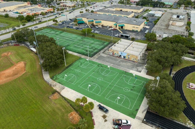 Palm Beach Community students take their basquetball game seriously.