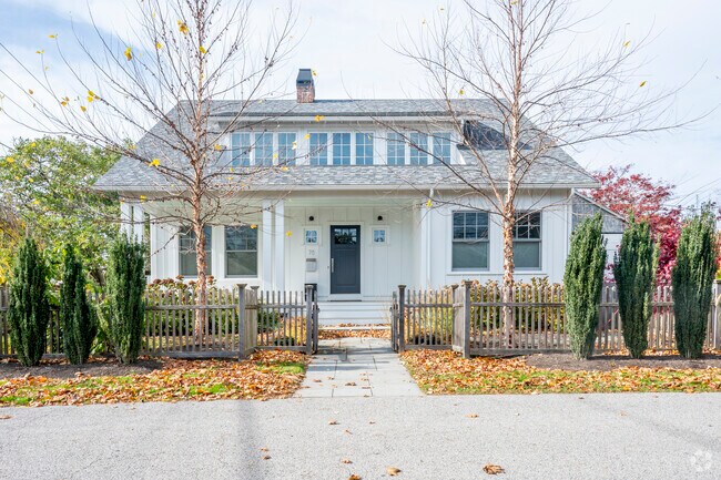 Cape Cod style homes are common in Jamestown.